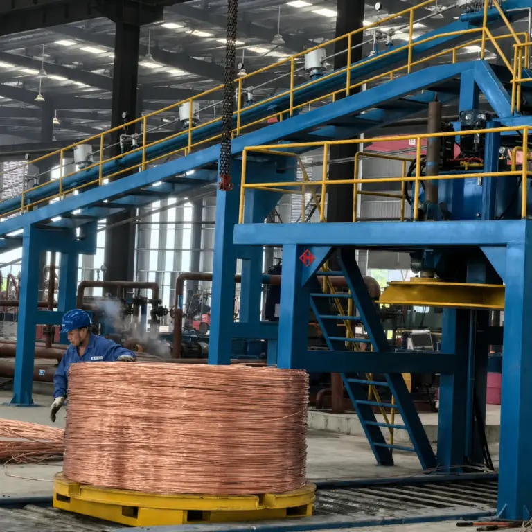 Nanchong copper rod production line with coiled copper rod