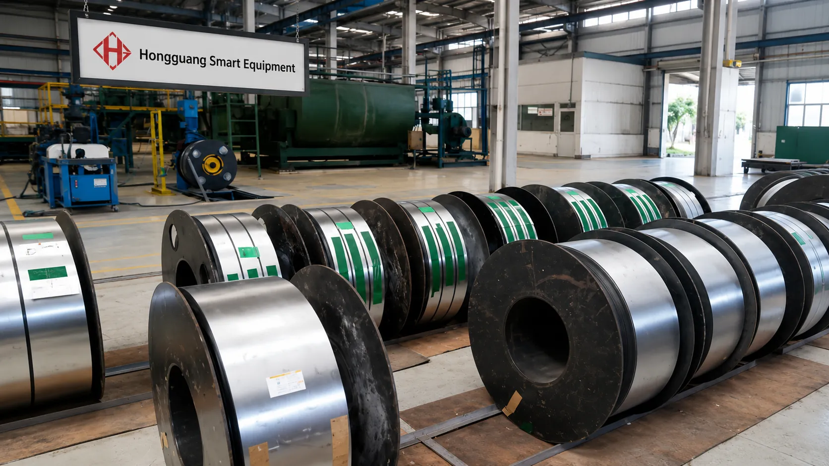 Lead strip continuous casting and rolling line
