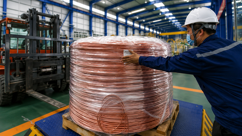 Cold-rolled copper rod product